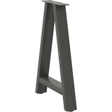  Noge za jedilno mizo v obliki črke A, 2 kosa, antracitne, 50 x (72-73) cm, jeklo, (22123880) | Shoptok.si