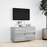 vidaXL Stenska TV omarica z LED lučkami siva sonoma 80x31x45 cm | Shoptok.si