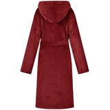  Kupaći kaput s kapuljačom Bordeaux Crvena xxl Flanel | shoptok.hr
