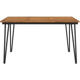  Vrtni stol s U-nogama 140 x 80 x 75 cm od masivnog drva bagrema | shoptok.hr