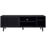 Unique Furniture Črna kovinska TV omarica 160x55x45 cm Veep – | Shoptok.si