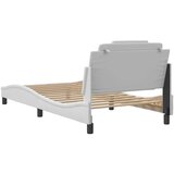  Okvir za krevet Viana bez madraca bijeli 100x200 cm od umjetne kože | Eponuda.com