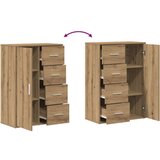  Stranska omara Set 2 Umetni hrast MDF, Iverna plošča Velik Bife | Shoptok.si