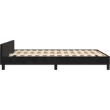  Za krevet s uzglavljem crni 140x190 cm baršunasti | shoptok.hr