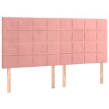 Maison Chic Posteljno vzglavje - Vzglavna omarica 4 kosa roza 80x5x78/88 cm žamet, (22077081) | Shoptok.si