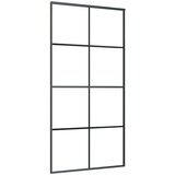  Klizna vrata s priborom 102 5x205 cm od stakla ESG i aluminija | shoptok.hr