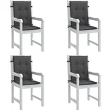 vidaXL Jastuci za stolice 4 kom antracit 100 x 50 x 7 cm od tkanine