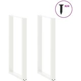  Noge stolića za kavu U-oblika 2 kom bijele 60x(110-111)cm čelik | shoptok.hr