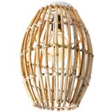 QAZQA Podeželska stropna svetilka bambus z belo - Canna Capsule | Shoptok.si