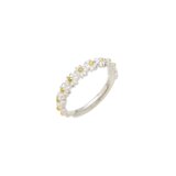 INF Nastavljiv odprt prstan z rožicami Daisy Silver, (21238047) Cene