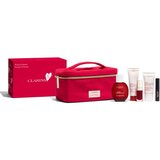 Clarins Aroma Eau Dynamisante set: negovalna dišeča vodica 50 ml + krema za obraz Beauty Flash Balm 50 ml + olje za ustnice Lip Comfort Oil 7 ml 03 Cherry + krema za roke Hand And Nail Treatment Cream 30 ml + maskara Wonder Perfect Mascara 4D 3 ml 01 Perfect Black + kozmetična torbica unisex | Shoptok.si