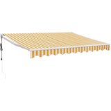  Automatska tenda na uvlačenje žuto-bijela 3,5 x 2,5 m | Eponuda.com