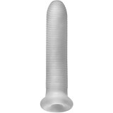 PerfectFIT Fat Boy Micro Ribbed - omotač penisa (19 cm) - mliječno bijela | shoptok.hr