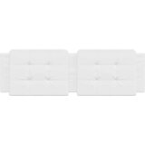 vidaXL Vzglavna stranica bela 152 cm umetno usnje, (21166006) | Shoptok.si
