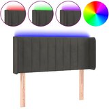  LED uzglavlje tamnosivo 103x16x78/88 cm baršunasto | shoptok.hr