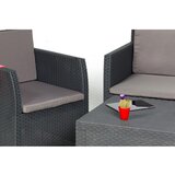 TOOMAX Temno siva plastična vrtna garnitura za 4 osebe Diana – | Shoptok.si