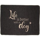 Odeja za hišne ljubljenčke, majhna - Life is better with a dog - antracit | Shoptok.si