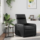 Maison Chic Naslanjač - Relax naslanjač črno umetno usnje, (22061065) | Shoptok.si