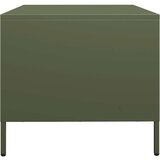 vidaXL Stolić za kavu maslinastozeleni 101,5x50x43,5 cm od čelika | shoptok.hr