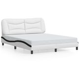  Okvir kreveta s LED-om bez madraca Hvar bijelo-crni 160 x 200 cm | Eponuda.com