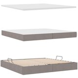  Postelja s shranjevanjem Taupe 200 x 200 cm Umjetno usnje, (5000105130) | Shoptok.si