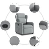  Naslonjač od tkanine svjetlosivi | shoptok.hr