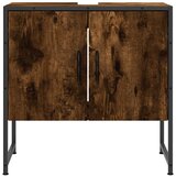 Ormarić za umivaonik boja dimljenog hrasta 60x33x60 cm drveni | shoptok.hr