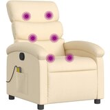 Maison Chic masažni naslanjač - Relax naslanjač krem blago, (22134763) | Shoptok.si