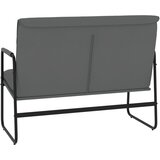  Klupa siva 100 x 64 x 80 cm od umjetne kože | Eponuda.com