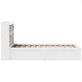 vidaXL Okvir kreveta bez madraca bijeli 90 x 200 cm masivna borovina | shoptok.hr