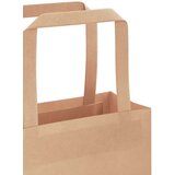  Papirnate vrećice 250 kom s ručkama smeđe 32x22x24 cm | shoptok.hr