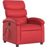  Masažni naslanjač rdeče umetno usnje, (20920077) | Shoptok.si