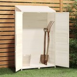  Vrtno spremište bijelo 102 x 52 x 174,5 cm od masivne jelovine | shoptok.hr