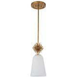  Quoizel STARING-MP-DG-OPAL-Luster STARING 1xE27/40W/230V Ø 18,4 cm zlatna/bela | Eponuda.com