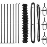 Ograde od lanca s betonskom podlogom 10 x 1,6 m Siva Mreža | shoptok.hr
