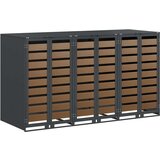  Skladištenje kanti za 3 kante Antracit 340 x 77.5 x 115.5 cm | shoptok.hr