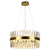  LED luster na sajli, prigušiva, LED/80W/230V 3000-6500K, zlatna + daljinski upravljač | Eponuda.com