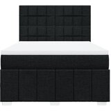  Krevet s oprugama i madracem crni 140 x 190 cm od tkanine | shoptok.hr