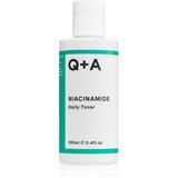 Q+A Niacinamide Daily Toner čistilna voda za zmanjšanje rdečice in razširjenih por 100 ml za ženske | Shoptok.si