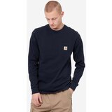 Carhartt WIP Pocket Majica z dolgimi rokavi dark navy | Shoptok.si