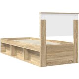  Okvir za krevet s uzglavljem Sonoma hrast 75 x 190 cm | shoptok.hr