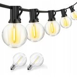 LED spoljašnji dekorativni lanac 20xE12/1W/230V 20 m IP65 crni | Eponuda.com