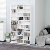 Ormarić za CD-ove bijeli 102x23x177,5 cm od konstruiranog drva | shoptok.hr