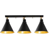 Opviq lights crna stropna svjetiljka za 3 žarulje Berceste Short | shoptok.hr