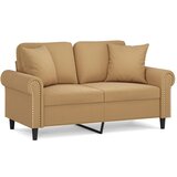 Maison Chic kavč - Sofa - Kanape dvosed z okrasnimi blazinami rjav 120 cm žamet, (21727828) Cene