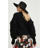 Answear Lab Pulover z volno ženski, črna barva, | Shoptok.si