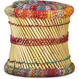  Stolci od bambusa sa chindi detaljima 2 kom višebojni | Eponuda.com