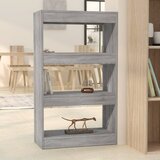 vidaXL Ormarić za knjige / pregrada sivi hrast 60x30x103 cm od iverice Cijene