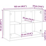 vidaXL Komoda boja hrasta artisan 102x37x75,5 cm konstruirano drvo | shoptok.hr