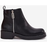 Boto Warm Low Women's Boots With Zircons Black Vionna | Shoptok.si